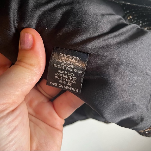 NWT Anthropologie Pleione Bellatrix Embelished Tweed Open-Front Cardigan Jacket - Picture 6 of 8